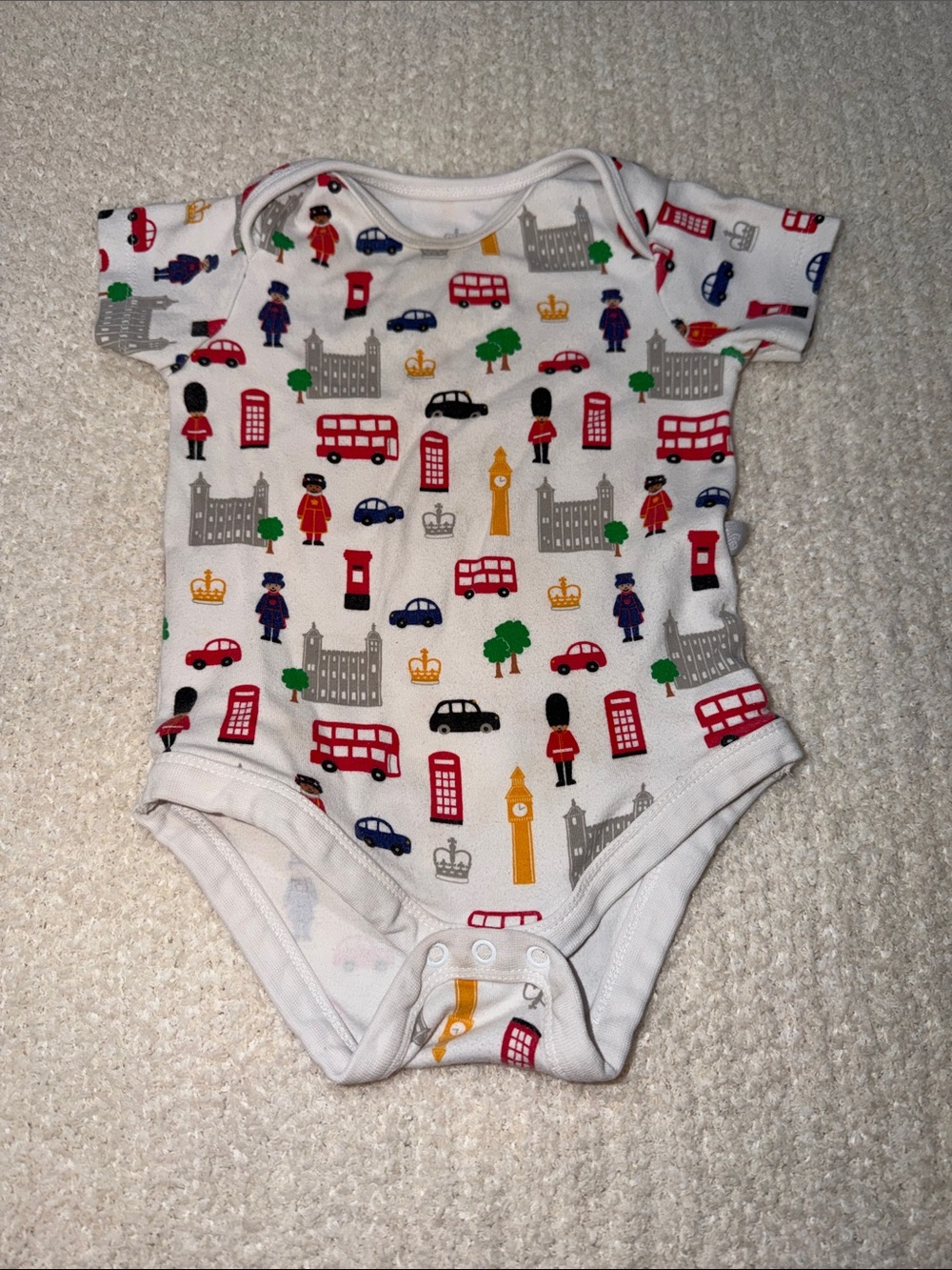White London Icons Baby One-Piece Bodysuit